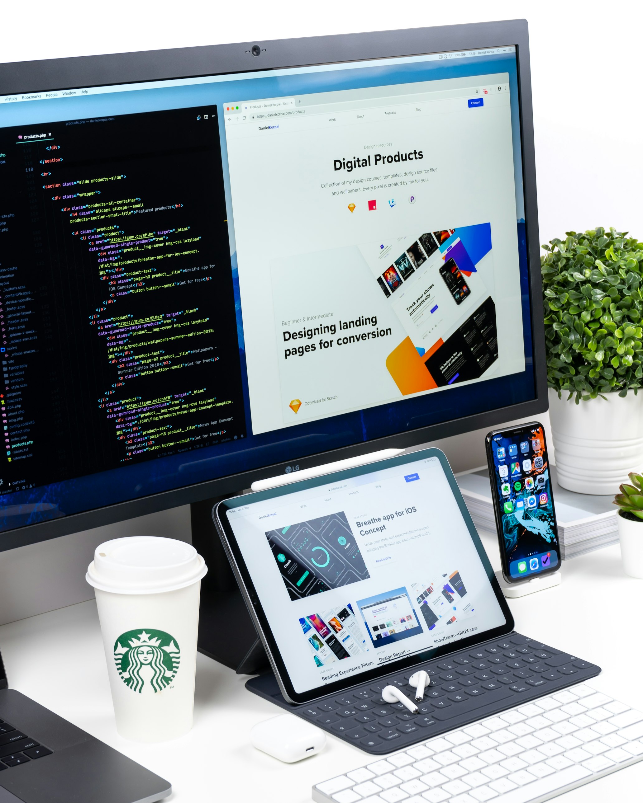 Website development showcase